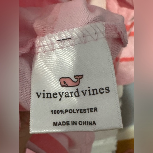 NWT - Vineyard Vines Top Pink Striped Deluxe Tee Knit Casual Shirt Size XL - Picture 3 of 5